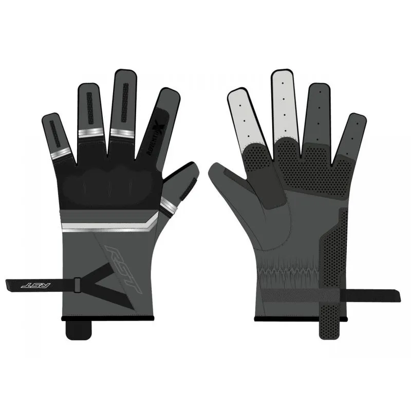 Gants RST Adventure-X cuir gris taille M homme - piecemotoquad