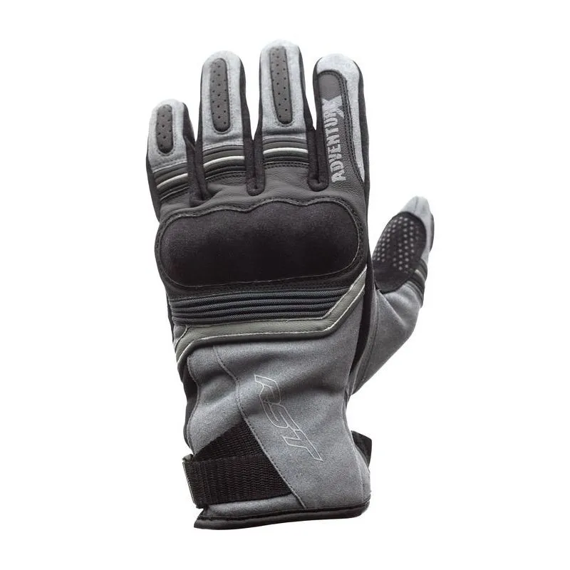 Gants RST Adventure-X cuir gris taille M homme - piecemotoquad